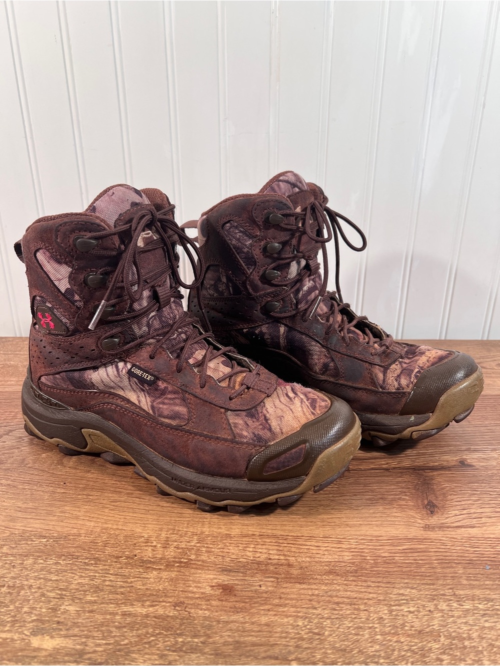 Under Armour Speed Freek Bozeman Brown and Tan Womens Laceup Hiking Hunting Boot